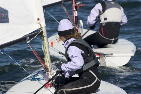 sailor in a race on the water